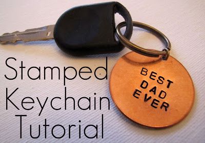 Metal Tutorial, Metal Stamping Kit, Gifts For Guys, Keychain Ideas, Dad Keychain, Metal Stamped Jewelry, Diy Gifts For Him, Stamped Metal, Farewell Gifts