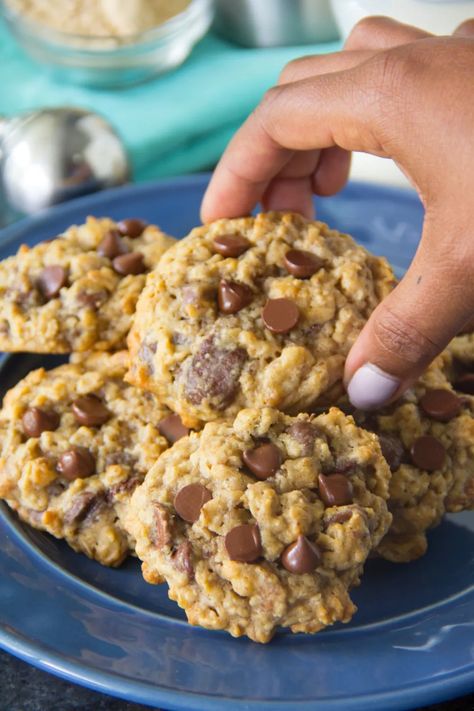 The Best Lactation Cookies Recipe {NO Breastmilk Included} | Say Grace Best Lactation Cookies, Breastfeeding Cookies, Lactation Cookies Recipe, Breastfeeding Snacks, Cookies Healthy, Breastfeeding Foods, Lactation Recipes, Lactation Cookies, Brewers Yeast