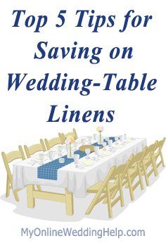 Tips for saving on wedding table linens ... with resources. | http://MyOnlineWeddingHelp.com Table Coverings For Wedding, Table Clothes Ideas, Table Linen Ideas, Reception Table Linens, Table Cloth Ideas, Table Covers Wedding, Cheap Tablecloths, Burlap Rolls, Wedding Infographic