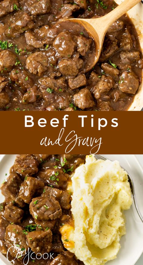 Dinner Ideas For 2 Crockpot, Recipes For Dinner Stove Top, Easy Dinner Meat Recipes, Fall Soups And Stews Comfort Foods Crock Pot, Deer Chunk Recipes, Easy Dinner Recipes For Family Beef, Winter Meal Ideas Comfort Foods, Steak Tips Recipe Crockpot, Slow Cooker Beef Tips With Gravy