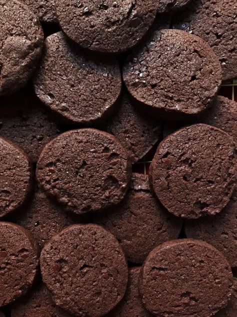 Chocolate Sea Salt Cookies, Sea Salt Cookies, Sea Salt Recipes, Chocolate Shortbread, Chocolate Shortbread Cookies, Sea Salt Chocolate, Smoked Sea Salt, Buttery Shortbread Cookies, My Weakness