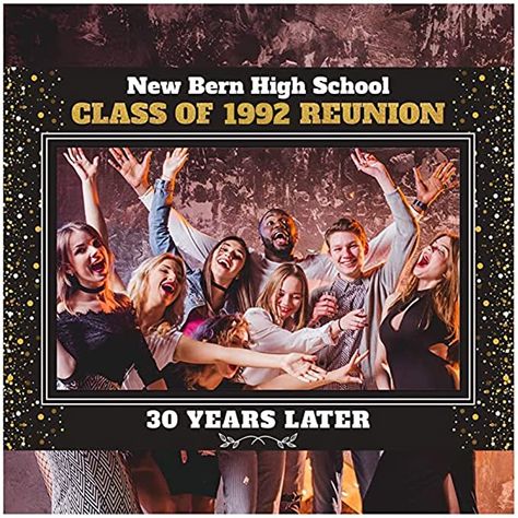 College Reunion Ideas, Party Selfie Station, Class Reunion Planning, 50th Class Reunion Ideas, High School Class Reunion, Class Reunion Decorations, College Photo, College Reunion, Party Selfie