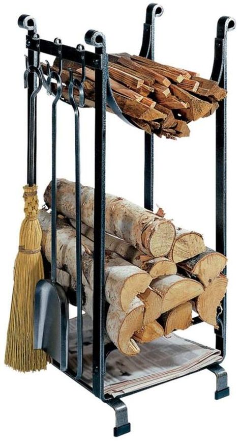 Indoor Wood Rack, Fireplace Rack, Metal Firewood Rack, Fireplace Size, Firewood Storage Indoor, Diy Office Desk, Firewood Racks, Firewood Holder, Firewood Rack