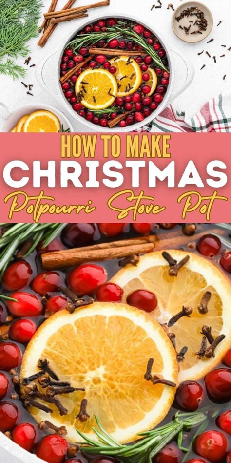 Christmas Potpourri Stove Top Recipe - Eating on a Dime Christmas Crock Pot Potpourri, Stove Top Holiday Potpourri, Cranberry Potpourri Stove, Christmas Popurri On Stove, Stove Potpourri Christmas, Christmas Poupori Stove, Stove Top Simmer Scents Christmas, Christmas Poperi Recipe, Holiday Stove Top Potpourri