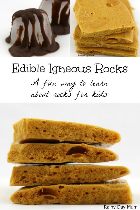 Help children understand the formation of different types of rocks with this edible igneous rock activity ideal for elementary and key stage 2 students. Igneous Rocks Activities, Rock Activities For Kids, Rock Activities, Rock Experiments, Earth Science Experiments, Rock Unit, Different Types Of Rocks, Earth Science Activities, Rock Science