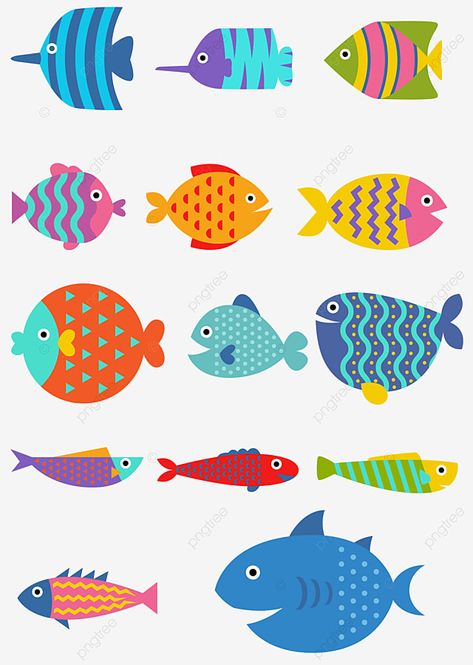 Fish Illustration Design, Water Png, Illustration Fish, 블로그 디자인, Fish Designs, Fish Clipart, Sea Illustration, Fish Ocean, Fish Graphic