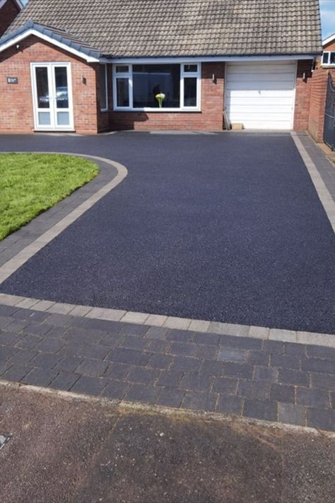 Check out this excellent driveway transformation from DP Plant Driveways & Landscapes using our Aged Block Paving in charcoal and Ash! We love seeing our products in action! Make sure to tag us so we can share it on our accounts! Driveway Landscaping, Block Paving, Front Garden, Driveway, Make Sure, Ash, House Design, Share It, Canning