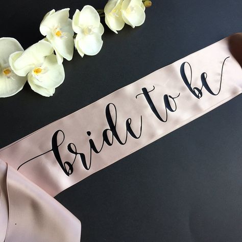 Best Bridal Sashes For The Bride-To-Be Bride Sash Bachelorette, Sash Bachelorette, Bride Sash, Bridal Shower Sash, Bachelorette Party Sash, Bridal Shower Gifts For Bride, Bachelorette Sash, Bridesmaid Sash, Beach Bridal Showers