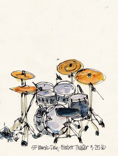 Girl Drummer Drawing, Band Art Drawing, Object To Draw, Concert Drawing, Real Witchcraft, Band Drawing, Arte Jazz, Dark Psychology, Drums Art