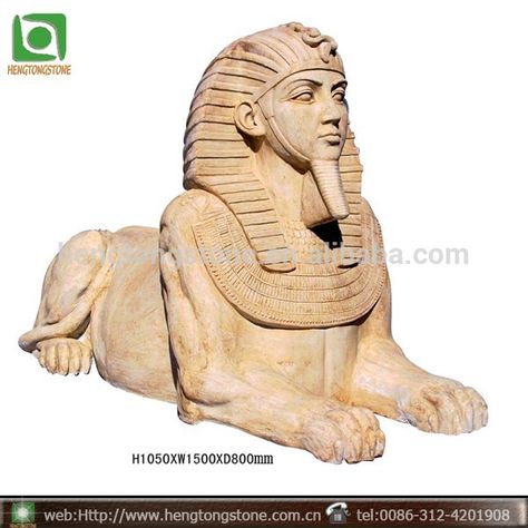 Sphinx Egyptian, Sphinx Statue, Sphinx Egypt, Egyptian Theme, Egyptian Artifacts, Yellow Marble, Egyptian Tattoo, Beige Marble, Stone Statues