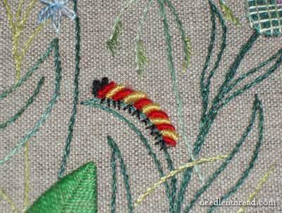 Embroidered Garden, Bugs Embroidery, Spring Embroidery, French Knot Stitch, French Knot Embroidery, Embroidery Leaf, Brazilian Embroidery, Creative Embroidery, Crazy Quilt