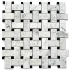 Stonetileus 10 pieces (10 Sq.ft) of Mini French Pattern Silver Botticino - Contemporary - Wall And Floor Tile | Houzz Basketweave Tile Floor, Basketweave Tile, Basket Weave Tile, Tile Covers, French Pattern, Best Floor Tiles, Marble Mosaic Tiles, Pebble Stone, Ceiling Tiles