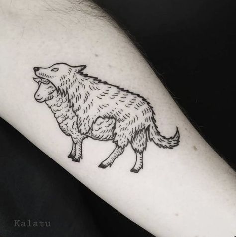 Hyena Tattoo, Black Sheep Tattoo, Wood Tattoo, Sheep Tattoo, Tarot Card Tattoo, Tatoo Inspiration, Rabbit Tattoos, Creepy Tattoos, Tattoo Style Drawings