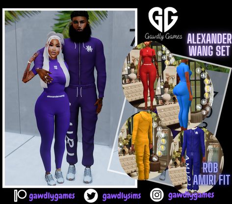 Alexander Wang Outfit & Rob Amiri Set | Patreon Sims 4 Cc Couples Outfits, Sims 4 Amiri Cc, Gawdly Games Sims 4, Sims 4 Matching Couple Outfits Cc, Sims 4 Matching Family Outfits Cc, Sims 4 Jordan Shoes Cc, Sims 4 Woman Cc, Sims 4 Cc Clothes Set, Sims 4 Cc Clothes Shoes