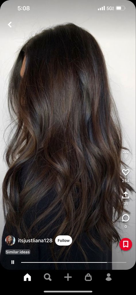 Low Maintenance Brunette Hair Color, Dark Brunette Balayage, Dark Balayage, Dark Brown Balayage, Reverse Balayage, Warm Brunette, Hair Fair, Brown Hair Inspo, Brown Hair Balayage