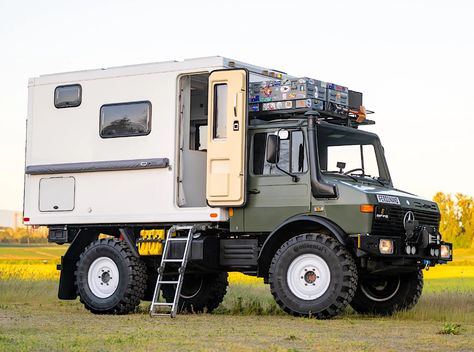 For Sale: The Wabi-sabi Overland Unimog Camper Unimog Camper Expedition Vehicle, Unimog For Sale, Unimog Camper, Mercedes Unimog, Adventure Car, Mercedes Benz Unimog, Expedition Truck, Daimler Benz, Off Road Camper