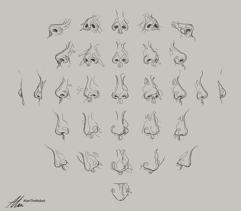 Nose Angles, Angles Drawing, Nose Tutorial, 얼굴 드로잉, Nose Drawing, 얼굴 그리기, Have Inspiration, Small Drawings, Nose Art