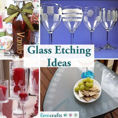 Glass Etching Ideas, Glass Etching Tutorial, Glass Etching Gifts, Glass Etching Diy, Glass Etching Cream, Etching Diy, Glass Etching Patterns, Glass Etching Projects, Glass Etching Stencils