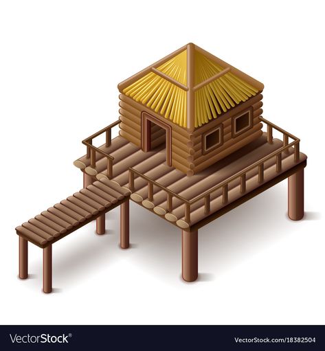 Stilt Home, Stilt House, Earth Bag Homes, Earth Bag, Wall Tent, House Cartoon, House Clipart, House On Stilts, Simple Aesthetic