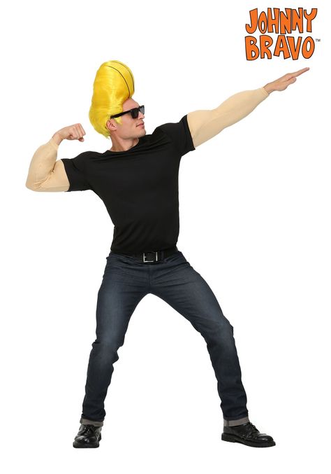 Johnny Bravo Cosplay, Johnny Bravo Costume, 90s Halloween Costumes, Gender Bend, 90s Costume, Johnny Bravo, Plus Size Costume, Halloween Costumes For Teens, Mens Halloween Costumes