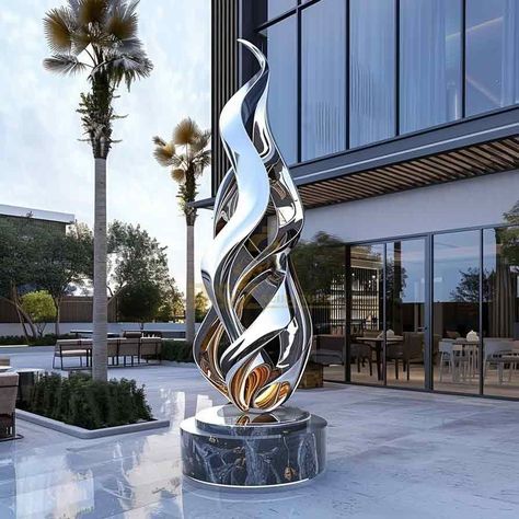 flame sculpture,metal flame sculpture,abstract flame sculpture,barbecue restaurant,theme sculpture,large metal sculpture,abstract metal sculpture,large sculpture Flame Sculpture, Hotel Sculpture, Restaurant Themes, Barbecue Restaurant, Ideas Casa, Steel Sculpture, Z Arts, Outdoor Decor Backyard, Metal Art Sculpture