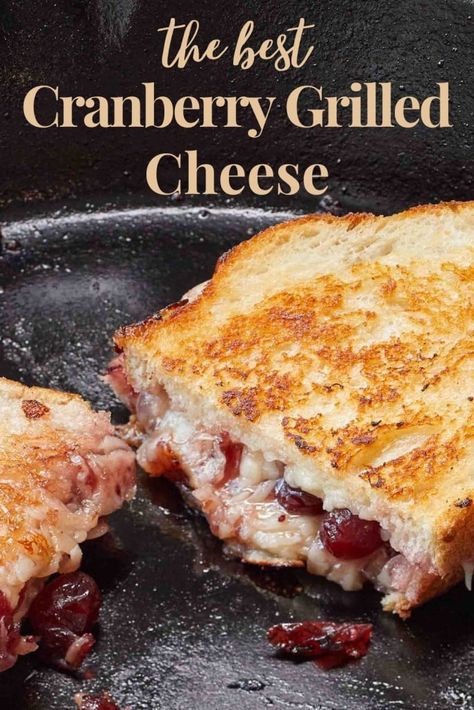 If you haven't tried a Cranberry Grilled Cheese Sandwich, you must make it now! I had no idea that this version of grilled cheese could be so delicious. Use either Brie or mozzarella cheese to create this sandwich. If you have a little leftover cranberry sauce from Thanksgiving, you'll have to make this for a holiday lunch. Brie And Cranberry Sandwich, Cranberry Grilled Cheese Sandwich, Cranberry Brie Grilled Cheese, Cranberry Grilled Cheese, Grilled Cheese Brie, Handheld Recipes, Cranberry Sandwich, Grilled Cheese Sandwich Recipe, Brie Cranberry