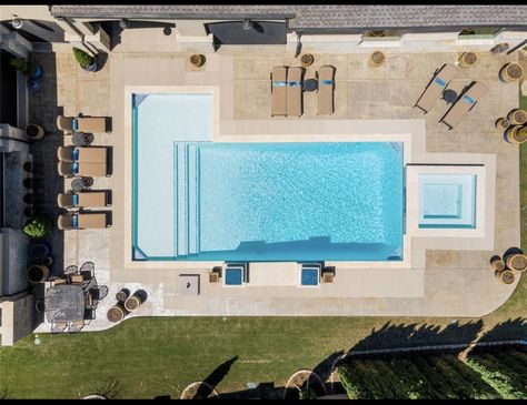 Narrow Pool, Pool With Spa, L Shape Pool, Pool Spa Combo, Pool Jumping Platform, Modern Rectangle Pool, Rectangle Pool With Spa And Sun Shelf, Pool With Hot Tub And Tanning Ledge, Geometric Pool Designs With Spa