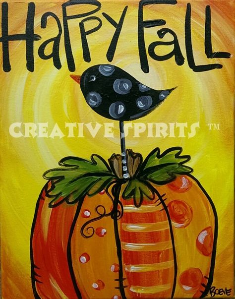 Fall Pumpkin Carving, Fall Watercolors, Holiday Paintings, Fall Paintings, Highland Cow Painting, Crow Painting, Teacher Art, Halloween Acrylic, Chalk Talk