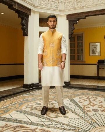 Haldi Kurta, Haldi Outfit For Bride, Ceremony Outfit, Haldi Ceremony Outfit, Haldi Dress, Wedding Kurta For Men, Haldi Outfits, Indian Groom Wear, Haldi Outfit