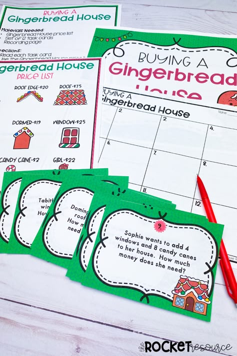 These gingerbread activities will keep your students engaged and learning through the crazy weeks before Christmas! With Christmas math, Christmas reading, and Christmas activities for all the subjects, your students will continue the learning through December. Christmas Math 2nd Grade, Second Grade Christmas Activities, 2nd Grade Christmas Activities, 5th Grade Christmas Party Ideas, Gingerbread Man Math Activities, Gingerbread Math Activities, Gingerbread Day, Third Grade Christmas, 4th Grade Math Games