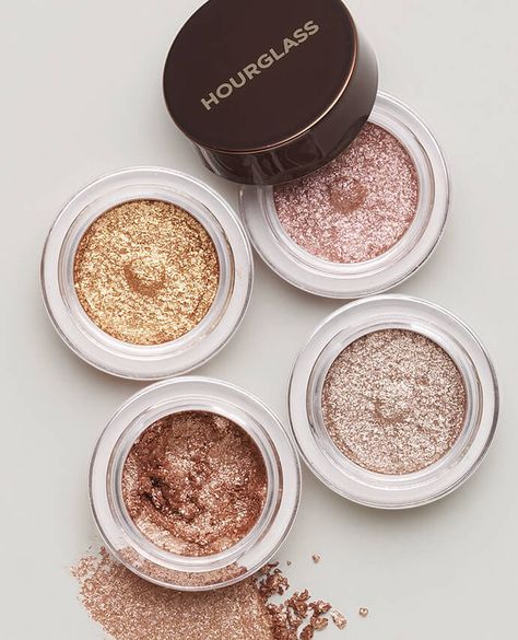 Glitter Product Photography, Glitter Makeup Products, Hourglass Makeup, Performance Makeup, Makeup Glitter, Eyeshadow Collection, Favorite Makeup Products, Makeup Swatches, Dark Skin Makeup