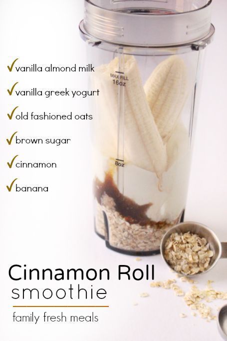 Cinnamon Roll Smoothie, Resep Smoothie, Fresh Meals, Family Fresh Meals, Resep Diet, Healthy Shakes, Protein Shake Recipes, Makanan Diet, Easy Smoothie Recipes