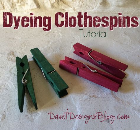 How to dye clothespins with RIT dye tutorial Uses For Clothespins, Cheerleader Clothes Pins, How To Paint Clothes Pins, Clothes Pins For Cheer, Cheerleading Clothespins, Cheer Clothespins Ideas, Rit Dye Tutorial, Clothespins Wreaths, Cali Allstars