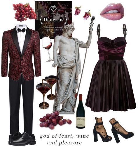 Cabin 12- Dionysus Outfit | ShopLook Dionysus Outfit, Dionysus God, Glitter Lipgloss, Cabin Outfit, Theatre Party, Percy Jackson Outfits, Outfit Ideas For Party, Spring Formal, Look Formal