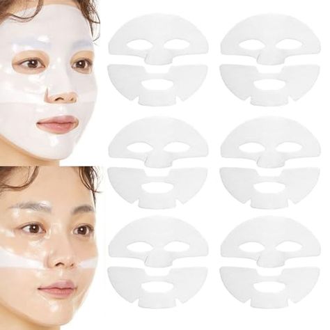 6PCS Skinqueen Bio Collagen Face Mask, Bio-Collagen Deep Mask, Pure Collagen Films Korean Deep Hydrating Firming Overnight Hydrogel Mask, Improve Moistur, Elasticity and Wrinkle Collagen Face Mask, Anti Wrinkle Mask, Brightening Skincare, Moisturizing Face Mask, Collagen Mask, Skin Care Face Mask, Overnight Mask, Wrinkled Skin, Mascara Facial