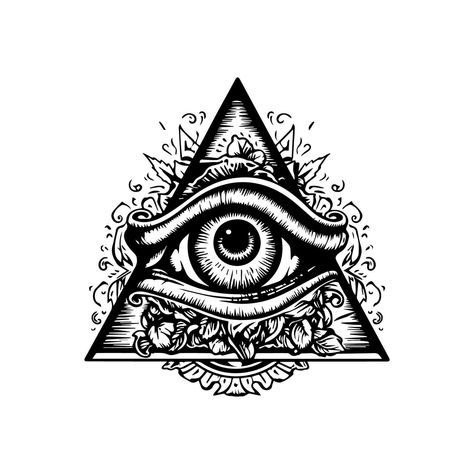 Eye In Triangle, Triangle Illustration, Triangle Tattoo Design, Triangle Eye, Painless Hair Removal, Dope Art, A Symbol, The Eye, Hair Removal