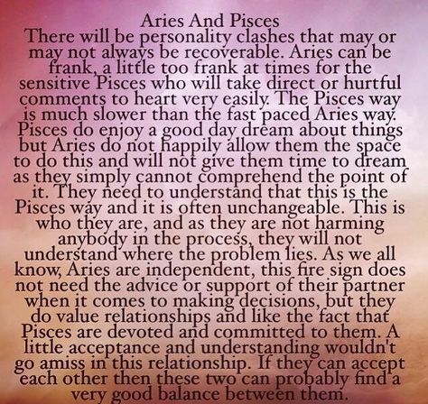 Aries & Pisces Pisces And Aries Relationship, Aries Pisces Relationship, Aries Woman Pisces Man, Pieces And Aries, Aries X Pisces, Aries Man And Pisces Woman, Pisces Aries Compatibility, Aries Pisces Cusp, Pisces And Aries