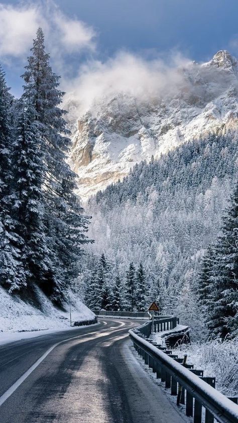 Winter Road Trip Aesthetic, Meghan Quinn, Winter Romance, Winter Lovers, Winter Road, Elegant Wall Art, Forest Mountain, Winter Images, Mood Wallpaper