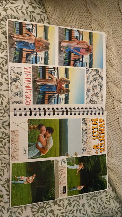 Photo Book Birthday Gift, Scrapbooking Pictures Ideas, Scrapbook Ideas Summer Memories, College Photo Album Ideas, What To Scrapbook About, Photo Scrap Booking Ideas, Best Friend Photo Book Ideas, Scrapbook Ideas Brown Paper, Birthday Scrap Booking Ideas