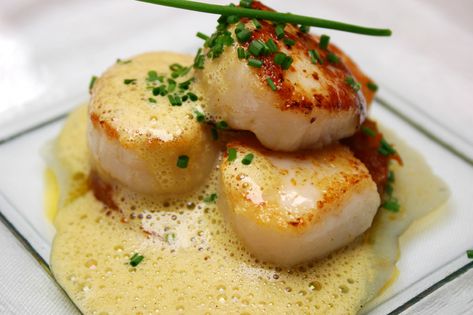 Scallops in Cointreau « Ricette di Maria Seafood Scallops, Scallop Recipes, Grand Marnier, Seafood Dinner, Fish Dishes, Easy Delicious, Seafood Dishes, Salmon Recipes, Orange Juice