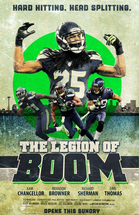 Because their secondary has the best nickname in the NFL. | 16 Reasons You Should Be Rooting For The Seattle Seahawks To Win The Super Bowl Seahawks Super Bowl, Legion Of Boom, Good Nicknames, Seattle Seahawks Football, Seattle Sports, Seahawks Fans, Seahawks Football, The Legion, Best Football Team