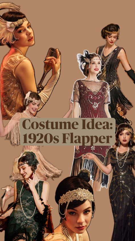 Classic body types have balanced proportions, so elegant, timeless costumes that highlight symmetry and simplicity like the iconic black dress or the sleek lines of a flapper suit the Classic’s refined style. Iconic Black Dress, 1920's Flapper, Halloween Costume Idea, 1920s Flapper, Soft Autumn, Refined Style, Body Types, Halloween Costume, Halloween Costumes