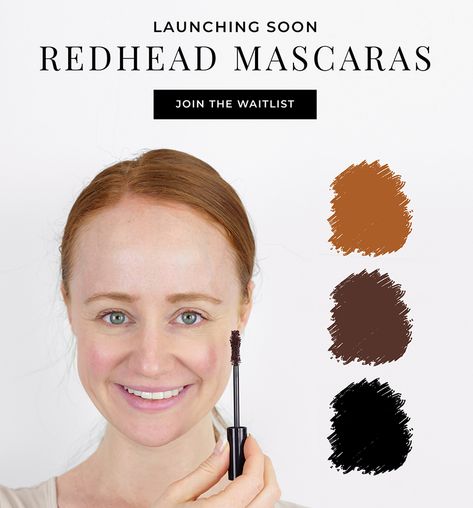 mascara redhead makeup Mascara For Redheads, Redhead Mascara, Brown Hairstyles, Redhead Makeup, Brown Mascara, Hair Color Brown, How To Make Brown, Black Mascara, Red Head