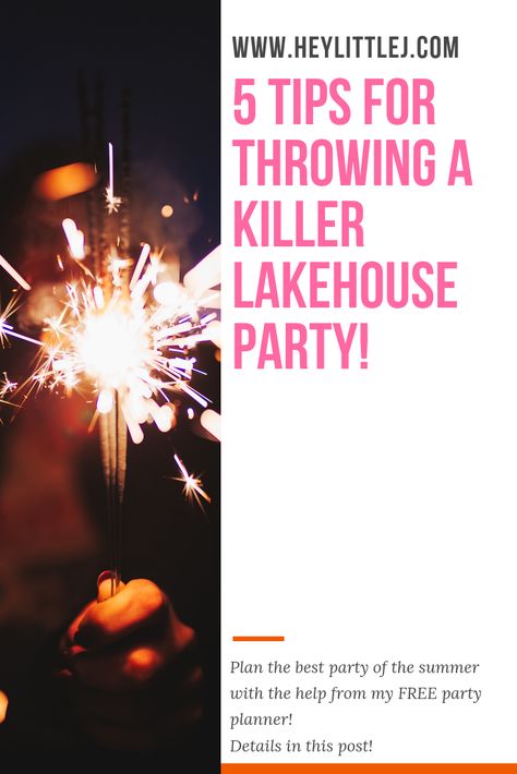 Lake house, cabin, cottage; Whatever you call it, the season is here! Click to find out my five steps to planning the biggest party of the summer! Ideas for food, fun, activities, and more! FREE printable planner included! Lake House Party Ideas, 30th Birthday Cabin Weekend, Lake Fun Ideas, Lake House Activities, Cabin Birthday Party Ideas Adult, Lake Birthday Party Adult, Lake Party Ideas For Adults, Lake Party Ideas, Summer Lake Party