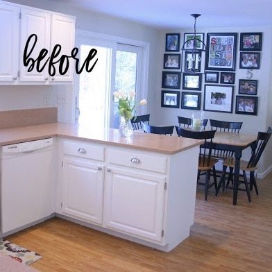 Since we use our casual dining room for all our meals, in our kitchen I made this spot that is typically for a table and chairs into a little sitting area that we really enjoy! I stole these chairs from our dining table and they fit perfectly. Our family and anyone who walks through our... View Post Sitting Area In Kitchen Ideas, Casual Dining Room Off Kitchen, Small Sitting Room Ideas Off Kitchen, Small Sitting Area In Kitchen, Dining Room With Sitting Area, Seating Area In Kitchen, Sitting Area In Kitchen, Kitchen Sitting Areas, Kitchen Sitting Area