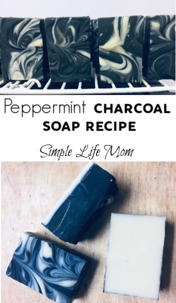 I had a lot of fun making this soap.  I’ve been wanting to make a charcoal soap recipe with a peppermint scent and white specks or swirls for a while now. I like the white on black or black with white highlights look.  It just seems that peppermint fits.  Of course, you can add whatever … Charcoal Soap Recipe Cold Process, Peppermint Soap Recipe, Cold Press Soap Recipes, Charcoal Soap Recipe, Milk Soap Recipe, Cold Pressed Soap, Easy Soap Recipes, Homemade Spa, Diy Soaps