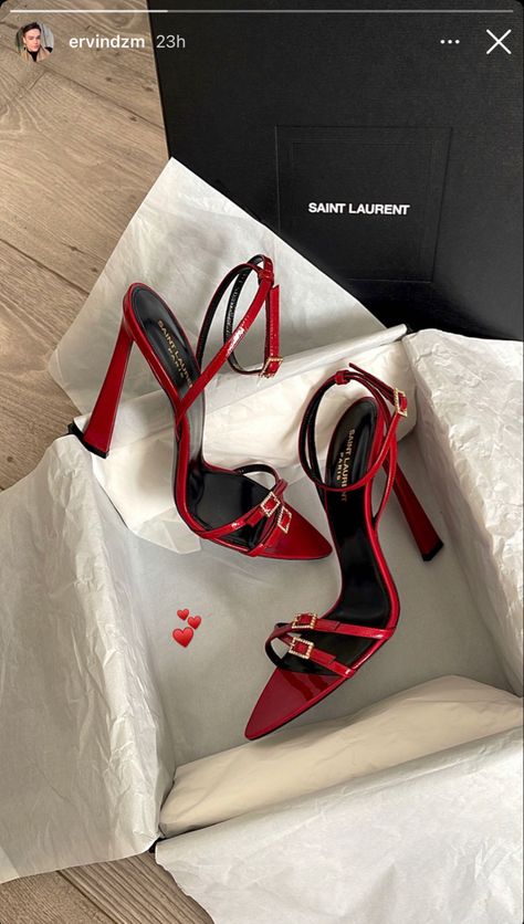 Saint Laurent, YSL, Heels, Saint Laurent heels, YSL heels, luxury heels, designer heels, luxury lifestyle Ysl Red Heels, Heals Aesthetics, Designer Shoes Aesthetic, Designer Heels Aesthetic, Red Heels Aesthetic, Red Heels Outfit, Heels 2024, Heels 2023, Heels Collection