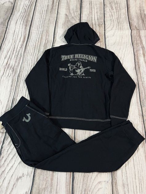 True Religion Sweatsuit New Full Set Men's Jogger & Sweats Hoodie size 2Xl Nwt. Condition is "New with tags". Shipped with USPS Priority Mail. True Religion Set, True Religion Tracksuit, True Religion Sweatsuit, Sweatsuit Men, True Religion Outfits, True Religon, Sinful Clothing, True Religion Hoodie, Sweats Set