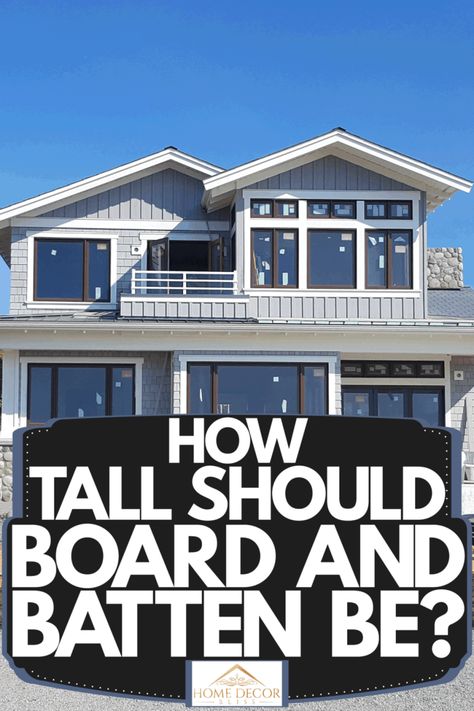 How Tall Should Board And Batten Be? - Home Decor Bliss Board And Batten Height Bedroom, Board And Batten In Entryway, Timeless Board And Batten, Best Colors For Board And Batten, Board And Batten Wall Decorating, How Tall Should Wainscoting Be, Board And Batten Wall Tall Ceiling, Board And Batten Christmas Decor, How Tall Should Board And Batten Be