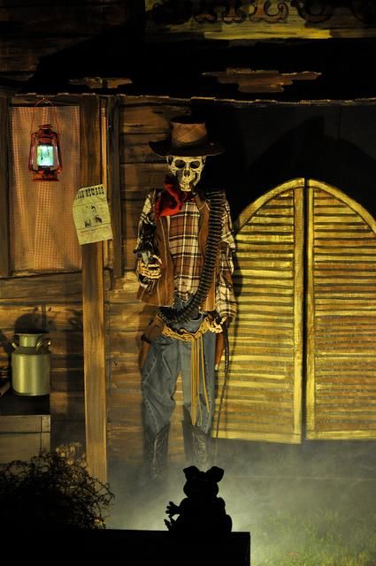 IDEAS  INSPIRATIONS: Halloween Decorations, Halloween Decor: Wild West Halloween Display Wild West Halloween, Haunted Library, Cowboy Halloween, Halloween Cowboy, Country Food, Halloween Camping, Wild West Theme, Halloween Circus, Creepy Carnival